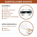 RHINO Smart Solutions Atemschutzmaske A1P2 – Halbgesichtsmaske mit Filtern für Lackierung & Schleifen – Bild 6