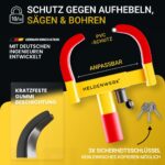 HELDENWERK® Radkralle mit Hochsicherheitsschloss – Diebstahlschutz für PKW, Wohnmobil & Anhänger – Bild 2
