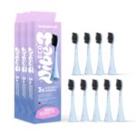 happybrush ECO VIBE Sunrise Aufsteckbürsten 9er Set – Nachhaltige Wechselköpfe für Schallzahnbürsten