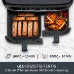 Tefal Dual Easy Fry XXL 11L Doppelkammer-Heissluftfritteuse – 2 Schubladen, 7 Programme, Extra-Crisp – Bild 5