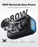 soundcore Boom 2 Outdoor-Lautsprecher 80W – Wasserdicht mit 24h Akku für Strand & Camping – Bild 2