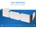 reer BASIC Herdschutzgitter 55–61 cm – Kindersicherung ohne Bohren für Elektro- & Induktionsherde – Bild 4
