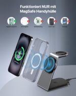 AOWIN 3-in-1 Ladestation – 15W kabelloses Laden für iPhone, Apple Watch & AirPods – Bild 7