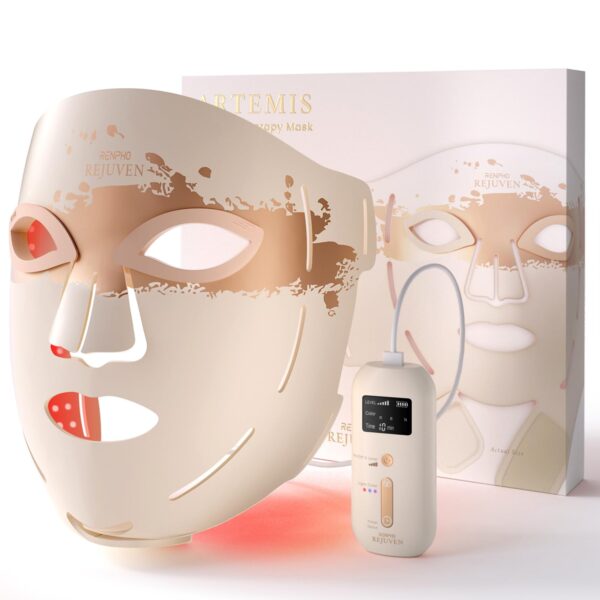 RENPHO LED-Gesichtsmaske mit 324 LED-Chips – Professionelle Lichttherapie für Zuhause