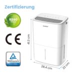 Comfee Luftentfeuchter 12L/24h – Intelligente Entfeuchtung für Räume bis 50m³ – Bild 2