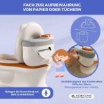 Mobiclinic® ToiKid Kindertöpfchen mit Sound & Toilettenpapier-Fach – für Kleinkinder 1-3 Jahre – Bild 3