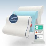 Blumtal Orthopädisches Nackenstützkissen mit Memory Foam – Höhenverstellbar für alle Schlafpositionen