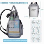 Lekebaby Wickelrucksack 23L mit Wickelunterlage – Multifunktionale Babytasche für Reisen – Bild 3