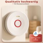 Wlikeit Rauchmelder 3er Set – 10 Jahre Batterie, TÜV-zertifiziert & Magnethalterung – Bild 3