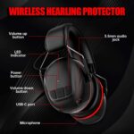 Doohoeek Bluetooth 6.0 Gehörschutzkopfhörer – 120h Akku & 30 dB Lärmschutz für Handwerk – Bild 7