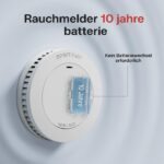 Runidur Rauchmelder 6er Set – 10 Jahre Batterie, TÜV-zertifiziert, selbstklebend – Bild 2