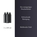 RITUALS Homme Duschschaum 3 x 200 ml mit Zedernholz & Vitamin E – Belebendes Duschgel-Vorteilspack für Herren – Bild 3