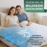 Welldora Sommerdecke 135x200 mit Wildseide – Kühldecke für erholsamen Schlaf – Bild 2