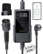 dé Typ 2 Ladekabel Schuko 3,7kW – 10m App-Steuerung 6-16A für E-Autos