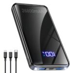 YILANS 26800mAh Powerbank mit 22,5W Schnellladung & 3-in-1 Kabel – Externer Akku