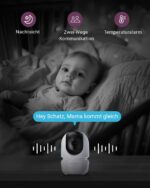Comfyer BM01 Babyphone mit 2 Kameras, 7" HD Display – Ohne WLAN, 300M Reichweite – Bild 6