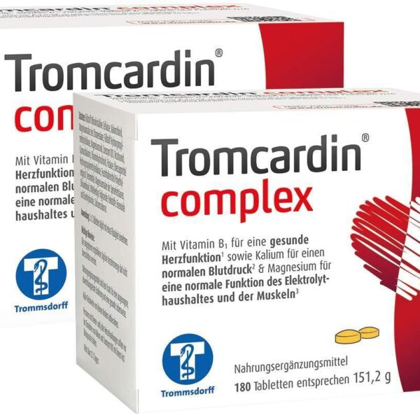 Tromcardin Complex Tabletten – Herz-Kreislauf-Formel mit Magnesium & Kalium – 2x180 Stück