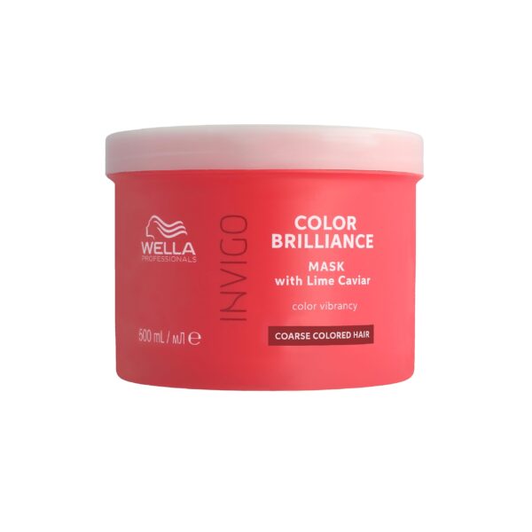 Wella Invigo Color Brilliance Mask Coarse 500 ml – Intensivkur für gefärbtes, dickes Haar
