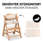 hauck Beta+ Holzhochstuhl Set mit Rädern – Mitwachsender Kinderstuhl 6 Monate bis 90 kg – Bild 5