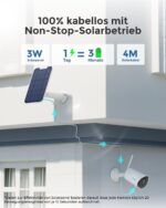 Reolink Argus Eco 3MP Akku-Überwachungskamera mit Solarpanel – Kabellose WLAN Outdoor-Kamera – Bild 2