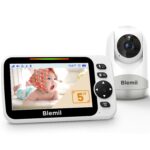 Blemil Babyphone mit Kamera – 5″ Display, 30h Akku, Schwenk-/Zoom-Kamera & Nachtsicht