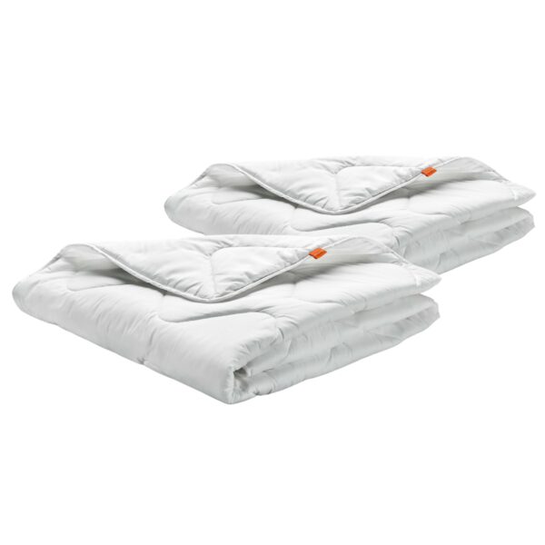 sleepling Sommerdecke 135x200 cm 2er Set – Leichte Bettdecke für warme Nächte