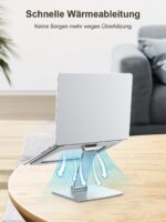 CIRYCASE Laptop Ständer höhenverstellbar – Ergonomischer Aluminium Stand für MacBook & Notebooks 10-16 Zoll – Bild 5