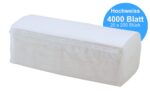 4.000 Blatt Papierhandtücher Herrmann Premium – Hochweiß 2-lagig ZZ-Falz – Bild 2