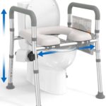HOMLAND Toilettensitzerhöhung mit Griffen – Verstellbar für Senioren & Behinderte