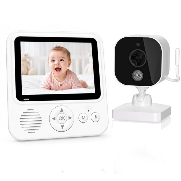 OBVHNUA Babyphone mit Kamera 720P – Ohne WLAN, 12h Akku & Nachtsicht