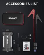 BOCIOFO 12V Starthilfe Powerbank 6000A – Auto Booster für Benzin & Diesel – Bild 8