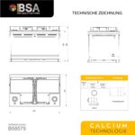 BSA Autobatterie 85Ah 12V – +30% Startkraft mit Calcium-Technologie für zuverlässige Starts – Bild 4