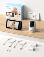 GHB Babyphone 5 Zoll 720P HD mit Infrarot-Nachtsicht & 168h Akkulaufzeit – Sicheres Babyphon – Bild 10