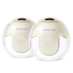 KISSBOBO K5 Doppel-Milchpumpe elektrisch – 4 Modi, 19 Stufen, 280mmHg Saugkraft, freihändig