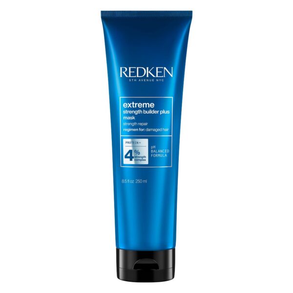250 ml Redken Extreme Strength Builder Plus Haarmaske mit Ceramiden – Intensive Reparaturpflege für geschädigtes & brüchiges Haar