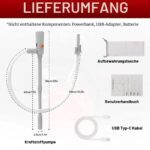 Elektrische Benzinpumpe 3.2 GPM mit Auto-Stop – Dual-Strom USB-C/AA für Kanister – Bild 8