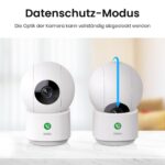 aosu 2K Überwachungskamera Innen mit 5G/2.4GHz WLAN – 360° Heimüberwachung für Familie & Haustiere – Bild 6