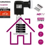 GSS Quad LNB mit LTE-Filter & 0.1dB – Digitaler 4K Satellitenempfänger für 4 Teilnehmer – Bild 5