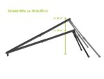 EUFAB 11640 Universal Auffahrschiene – Höhenverstellbar 40-60 cm für Fahrradträger – Bild 4