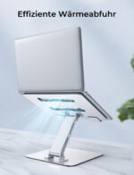 CIRYCASE Laptop Ständer höhenverstellbar – ergonomischer Aluminium Stand für MacBook & HP – Bild 4