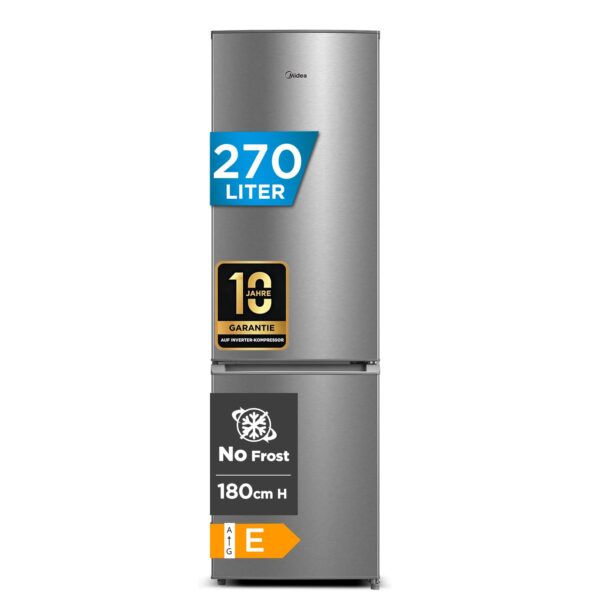 Midea MERB276FGE02A Kühl-Gefrierkombination 270L – No Frost & Digital Control