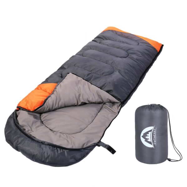SWTMERRY 3-4-Jahreszeiten Schlafsack – Wasserdicht & leicht für Wandern & Camping