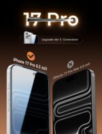 MAGIC JOHN Displayschutzfolie iPhone 17 Pro – Privacy-Schutz mit 9H+ Härte, 2er-Set – Bild 2