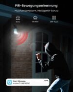 ieGeek 2K Solar Überwachungskamera Aussen – 360° PTZ mit Farb-Nachtsicht & PIR-Bewegungsmelder – Bild 8