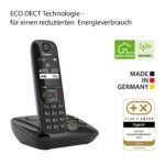 Gigaset AS690A Duo – Schnurloses DECT-Telefon mit Anrufbeantworter & Anrufschutz – Bild 5