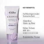 d'Alba Piedmont Weisser Trüffel Tone-up Sunscreen 50ml – LSF 50+ PA++++ Veganer Sonnenschutz – Bild 4