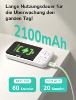 GHB Babyphone mit Kamera – 3,2 Zoll LCD, Nachtsicht & Temperatursensor für sichere Überwachung – Bild 2