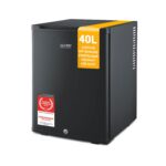 TZS First Austria Minikühlschrank 40L – Leiser Kühlschrank mit Schloss für Büro, Camping & Hotel