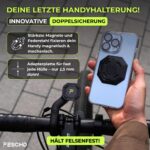 FESCHD Fahrrad-Handyhalterung mit Doppelsicherung – Universal für alle Smartphones – Bild 2