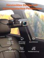 iZEEKER 2,5K WiFi Dashcam – 1440P Auto Kamera mit App-Steuerung & Nachtsicht – Bild 2